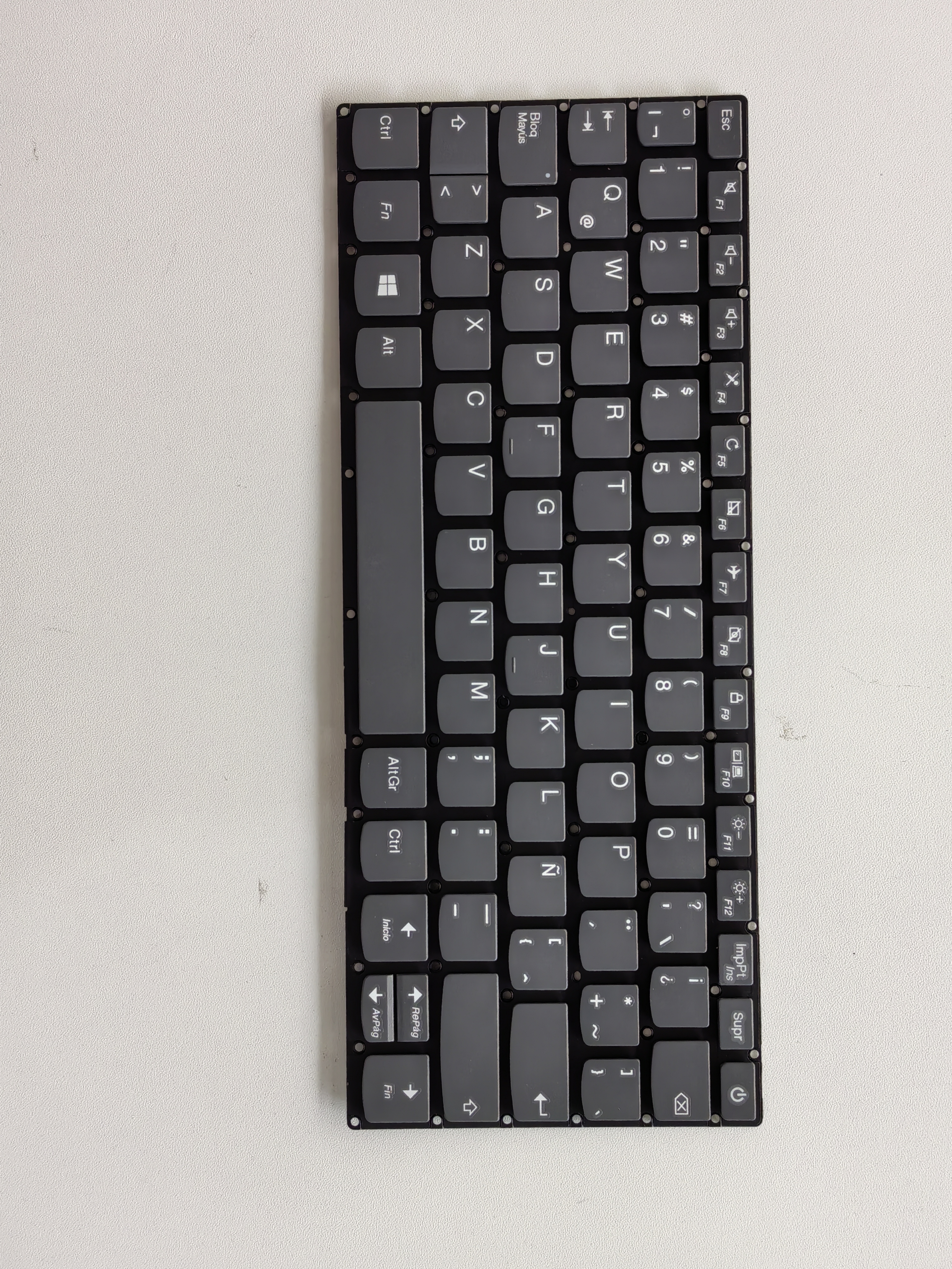 Picture of New Replacement Laptop Keyboard For LENOVO 120S-11/330S-11 with switch and small carriage return Grey LA Layout